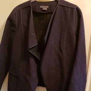 Vince Blue  Draped Open Cardigan Jacket Sz S